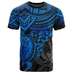 Pohnpei T shirt - Pohnpei Flag Blue Turtle Hibiscus