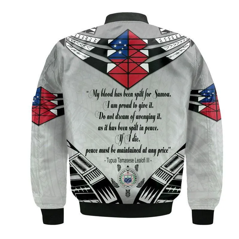 Samoa Black Saturday Bomber Jacket 28 Dec 1929 Visual Arts LT9