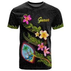 Guam Polynesian T shirt - Plumeria Tribal