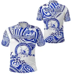 (Custom Personalised) Kolisi Ko Tupou College Tonga Polo Shirt Unique Vibes - White, Custom Text and Number