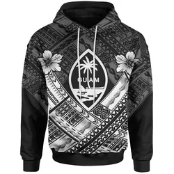 Guam Polynesian Hoodie - Guam White Seal Camisole Hibiscus Style
