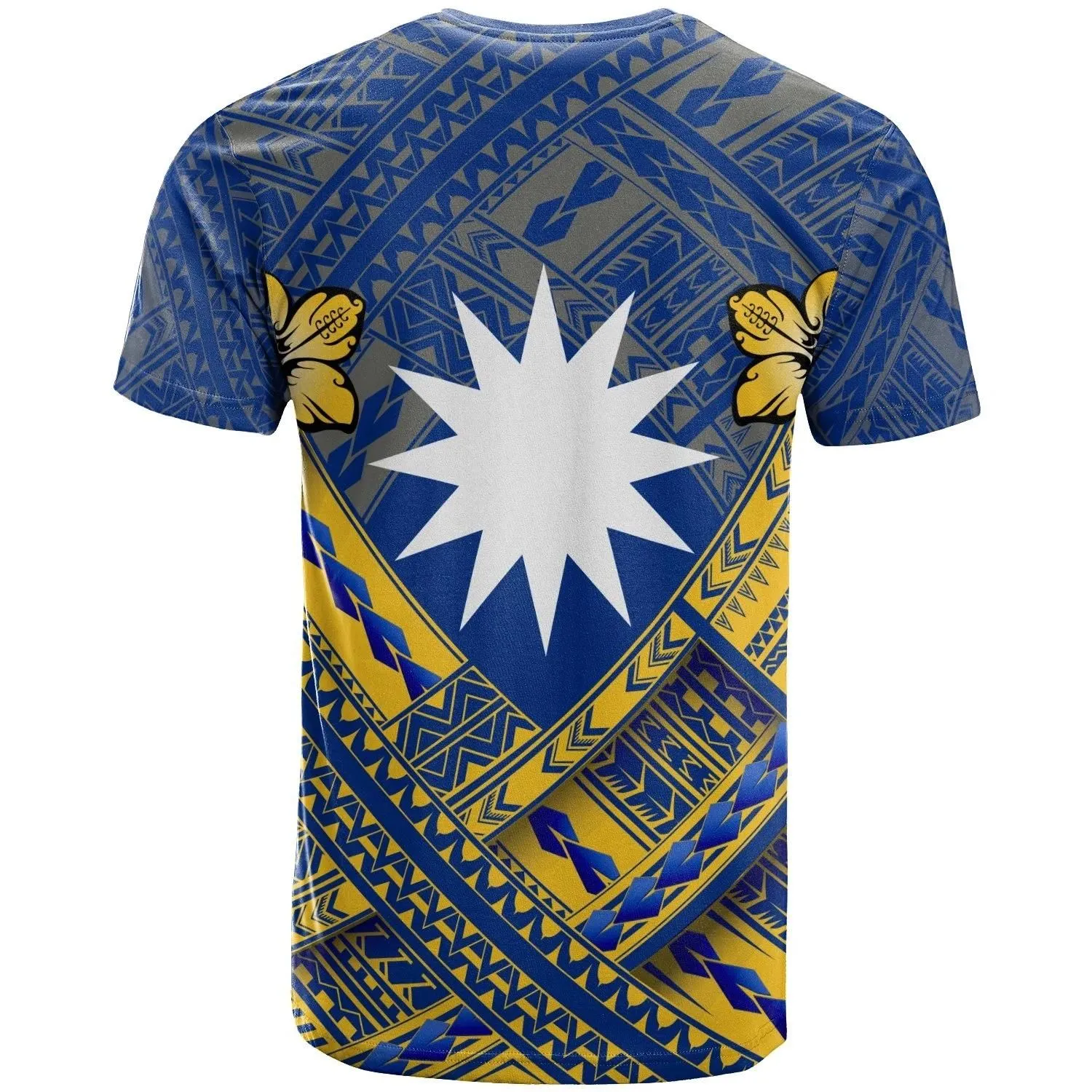 Nauru Polynesian T-Shirts - Nauru Flag Camisole Hibiscus Style - BN18