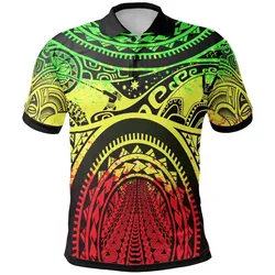Polynesian Polo Shirt - Polynesian Patterns Maui Tattoo Reggae