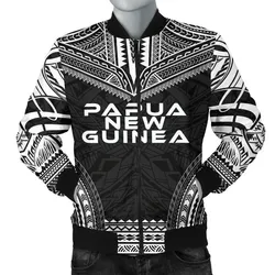 Alohawaii Jacket - Bomber Jacket Papua New Guinea Polynesian Chief - Black Version - Bn10