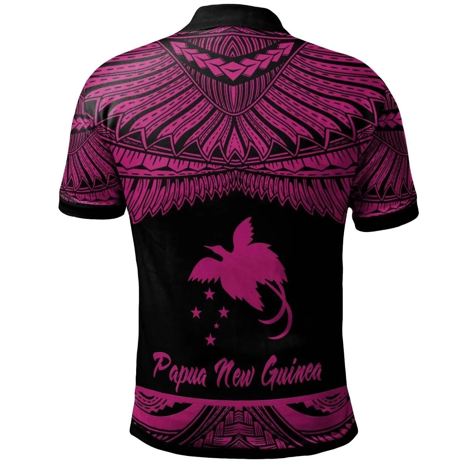 Papua New Guinea Polynesian Polo Shirt - Poly Tattoo Pink Version