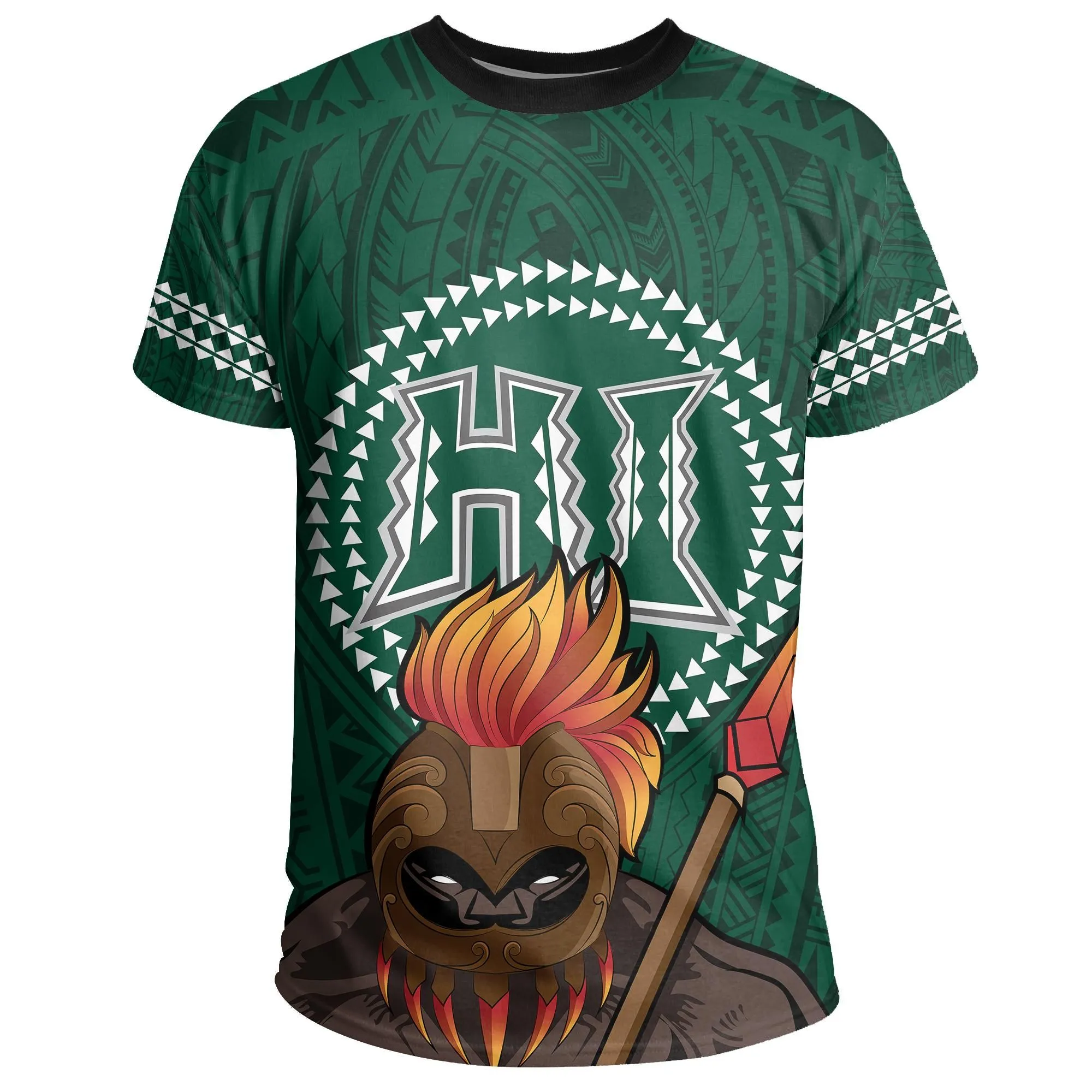 Hawaii Warrior Football Kakau Polynesian T Shirt