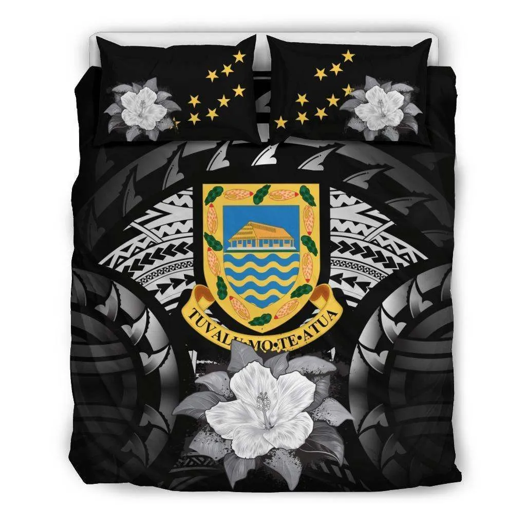 Tuvalu Gray Hibiscus Bedding Set A02 Dhc28111482Dd