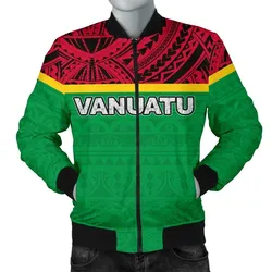 Vanuatu Mens Bomber Jacket - Polynesian Design