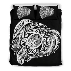 Alohawaii Bedding Set Turtle Hibiscus Polynesian Bedding Set Simple White Ah J7 Dhc1712750Dd