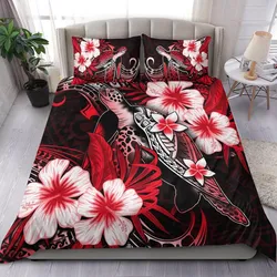 Polynesian Turtle Bedding Set With Hibiscus Color No.4 LT6