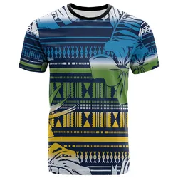 Polynesian Shirt - Hibiscus Flower Tribal Fabric