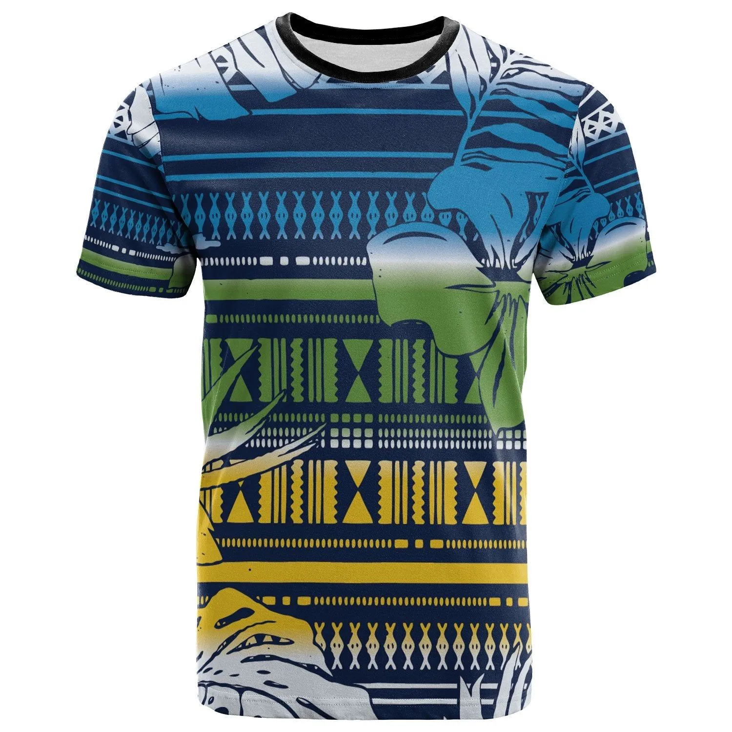 Polynesian Shirt - Hibiscus Flower Tribal Fabric