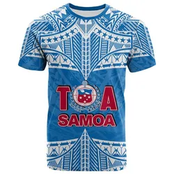 Toa Samoa Rugby T Shirt Blue Sky LT6