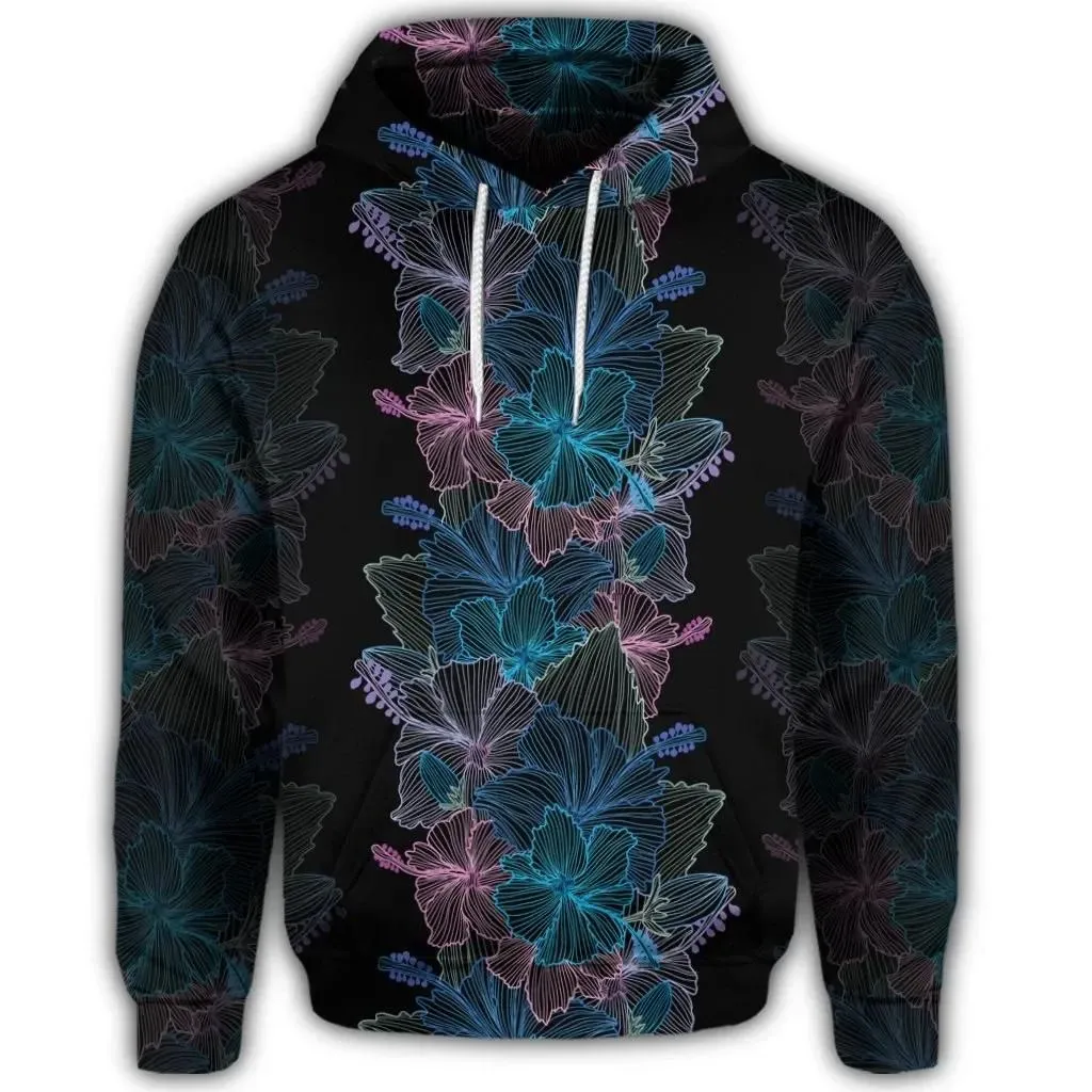 Alohawaii Hoodie - Hawaiian Hibiscus Full Color Polynesian Hoodie - AH - J4R