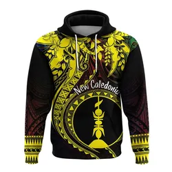 New Caledonia Personalised Hoodie Kanaky Mix Plumeria LT7