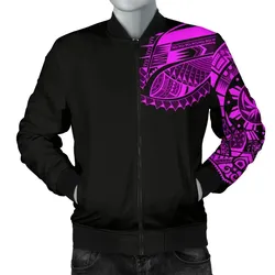 FamilyGater Jacket - Bomber Jacket Polynesian Chest Tattoo Pink A7