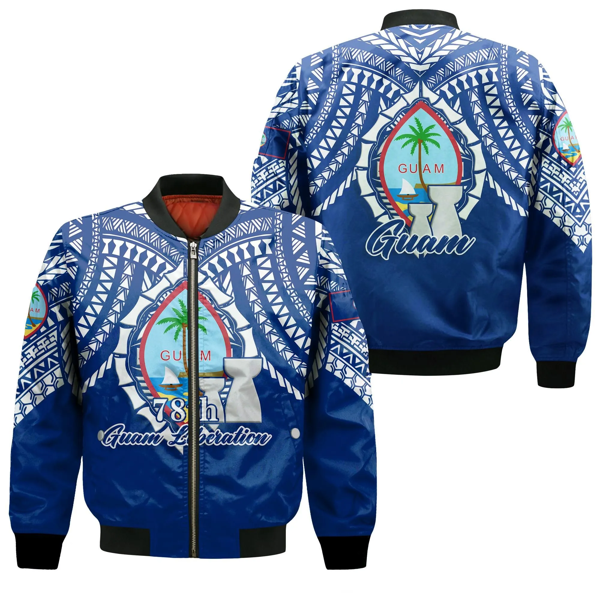 Guam Chamorro 78th Liberation Day Bomber Jacket - LT12