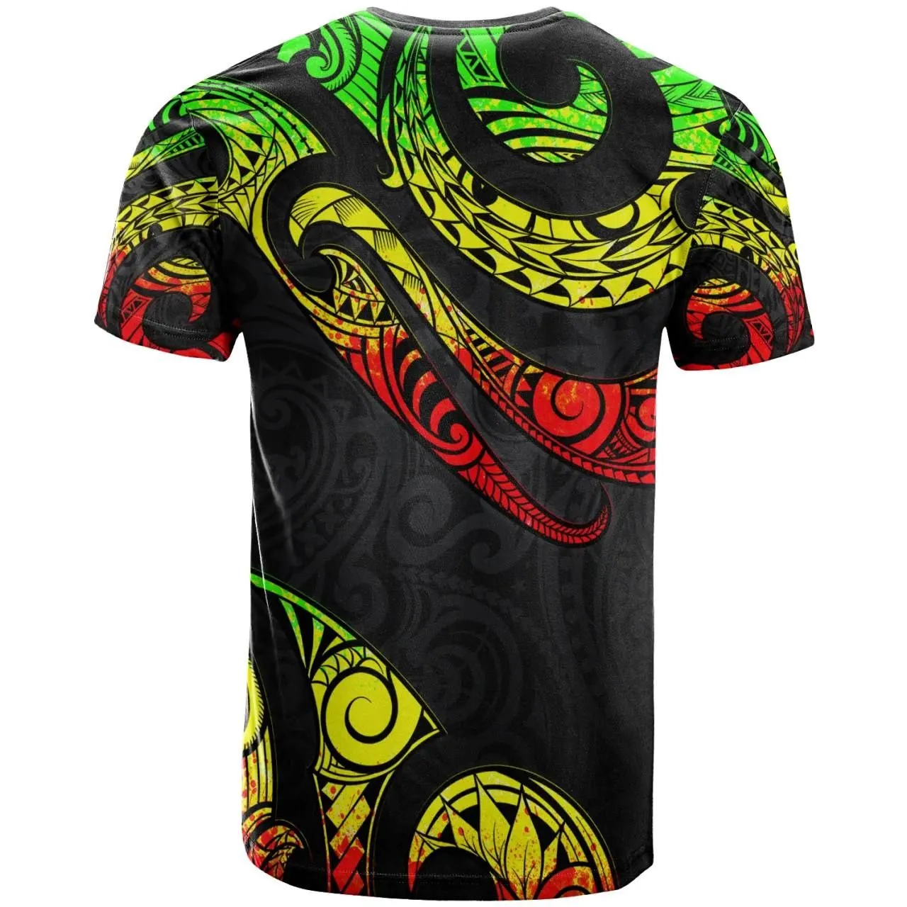 American Samoa Custom Personalised T-Shirt - Poly Tattoo Reggae Version