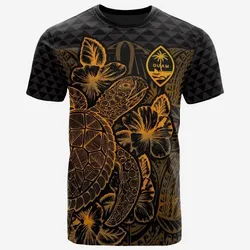 Vibe Hoodie Guam T shirt - Guam Coat Of Arms Turtle Hibiscus Gold
