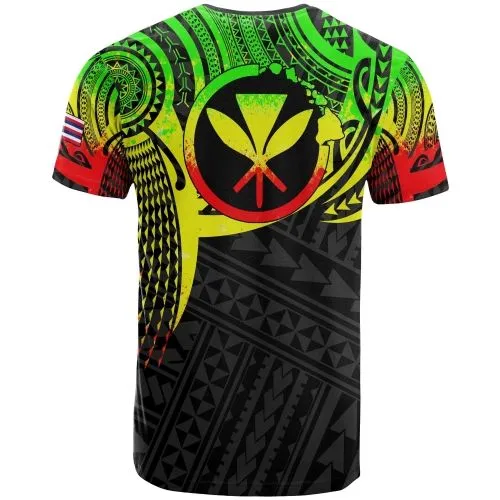 Hawaii Polynesian T Shirt - Reggae Tattoo Pattern