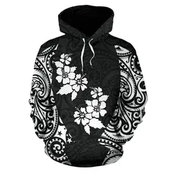 Alohawaii Clothing - Hoodie Hawaii Hibiscus Polynesian Tattoo All Over Print Th72
