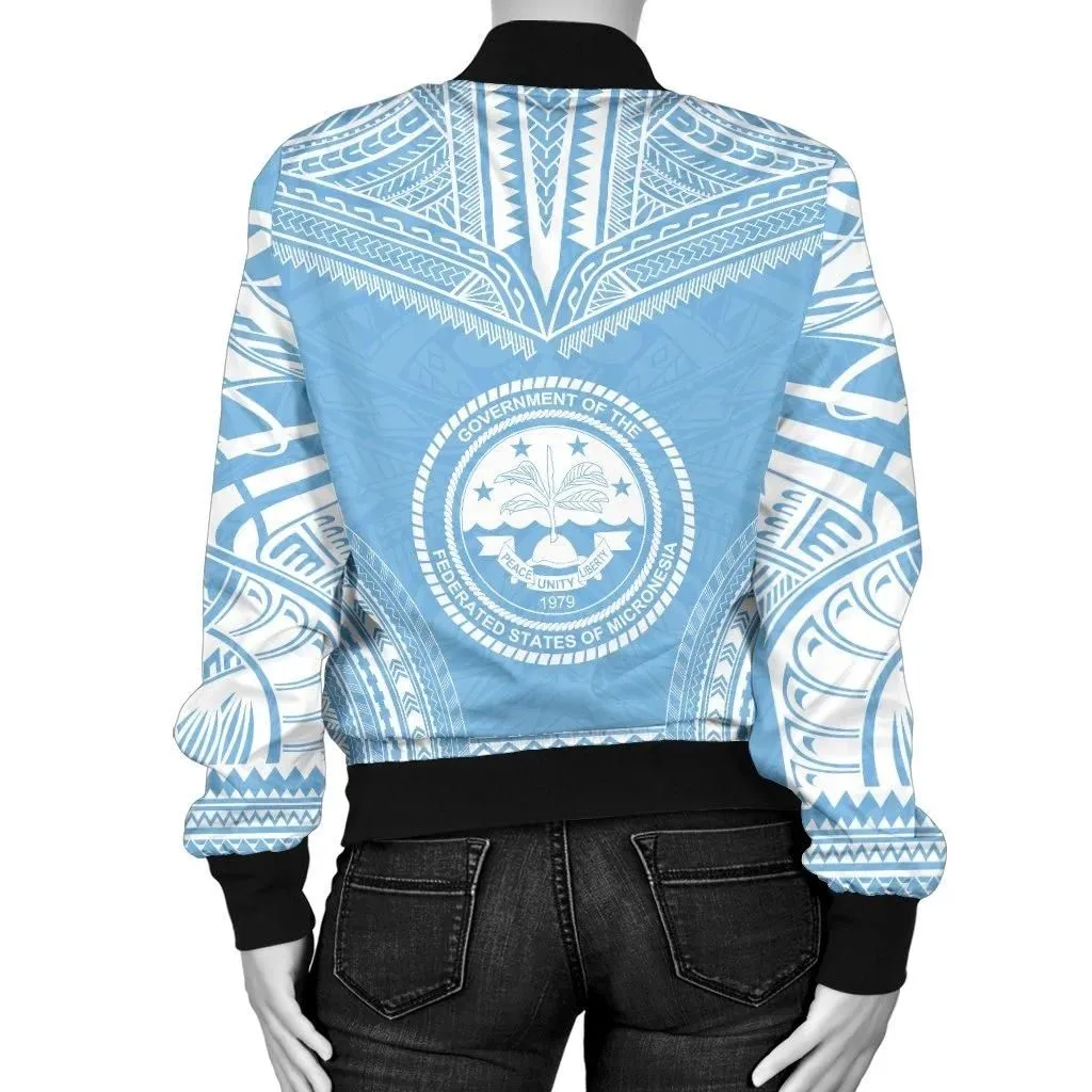 FamilyGater Jacket - Bomber Jacket Federated States Of Micronesia Flag Polynesian Chief - Bn10