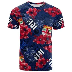 Fiji Hibiscus T Shirt Hawaii Style No.2 LT6