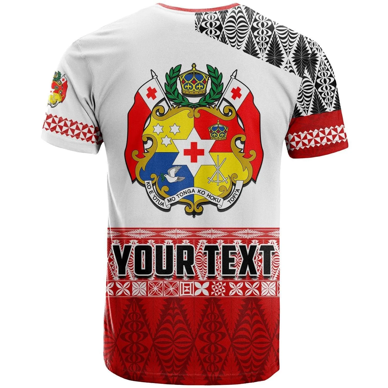 (Custom Personalised) Tonga Rugby T Shirt Kupesi Ngatu Mate Maa Tonga LT13