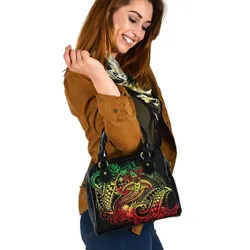 Guam Polynesian Shoulder Hanbag - Reggae Shark Polynesian Tattoo