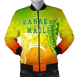 Alohawaii Jacket - Kanaka Maoli Polynesian Mens Bomber Jacket - Turtle Style - AH J9