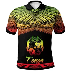 Tonga Polynesian Polo Shirt - Poly Tattoo Reggae Version