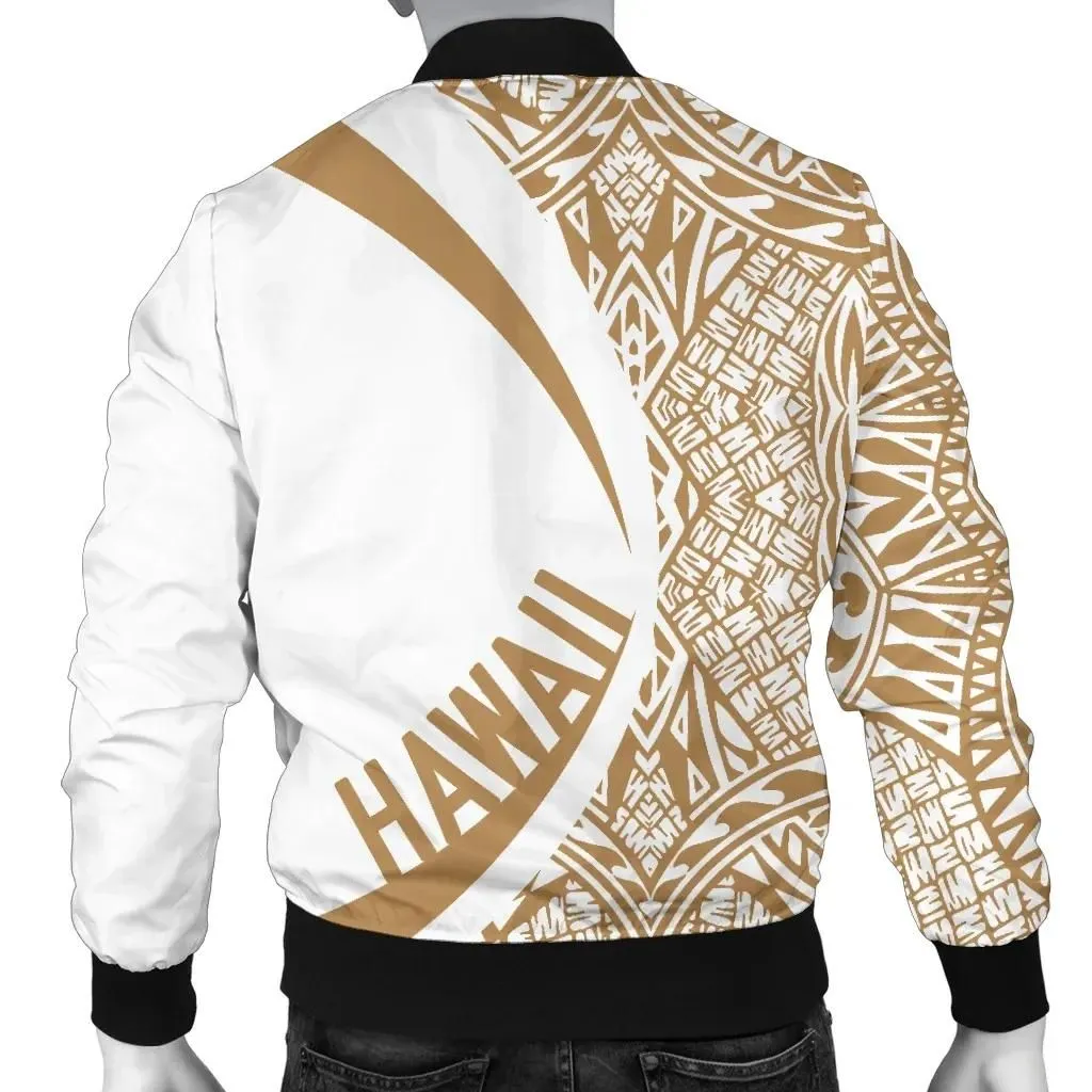 Alohawaii Jacket - Hawaii Coat Of Arm Polynesian Mens Bomber Jacket - Circle Style 05 - AH - J1