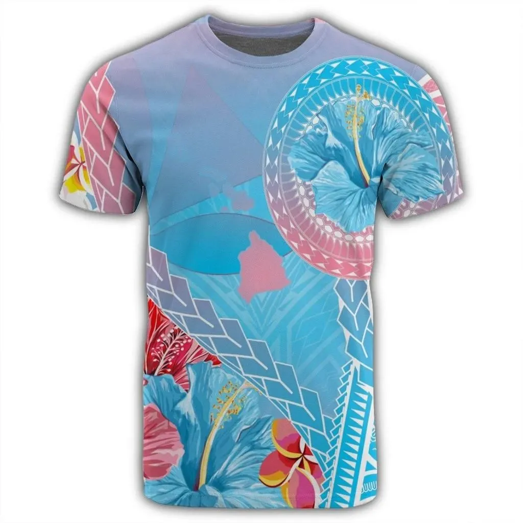 Alohawaii Tee - Hawaii Map Sweet Dream Kanaka Polynesian Hibiscus T-shirt AH - J5R