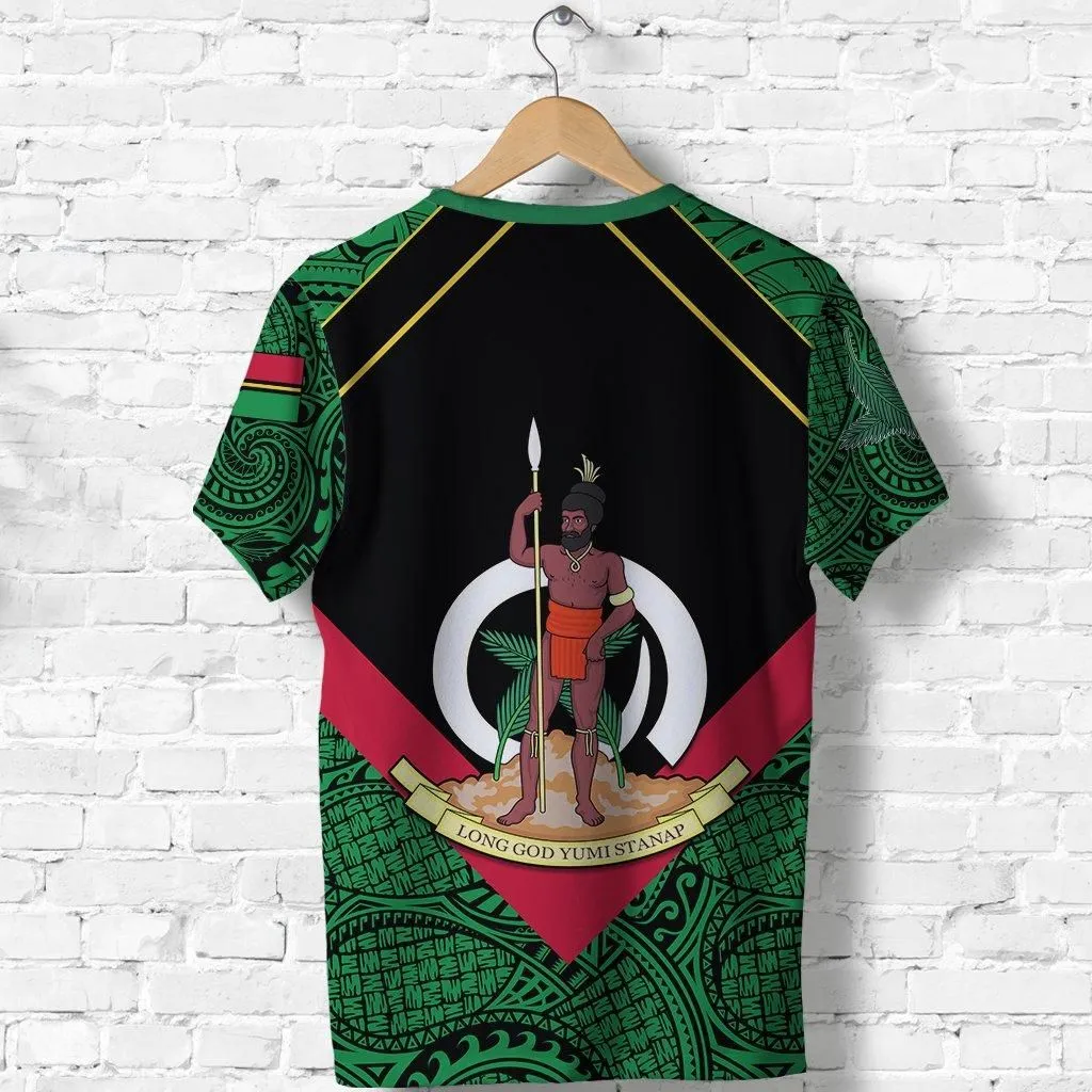 Vanuatu Rugby T Shirt Flag Style