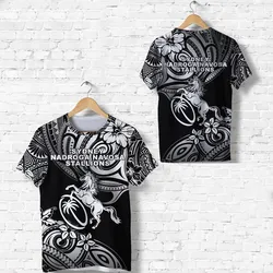Fiji Rugby T Shirt Sydney Nadroga Navosa Stallions Unique Vibes - Black LT8