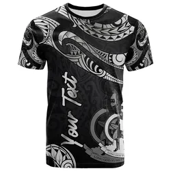 Vanuatu Polynesian Custom Personalised T-Shirt - Poly Tattoo White Version