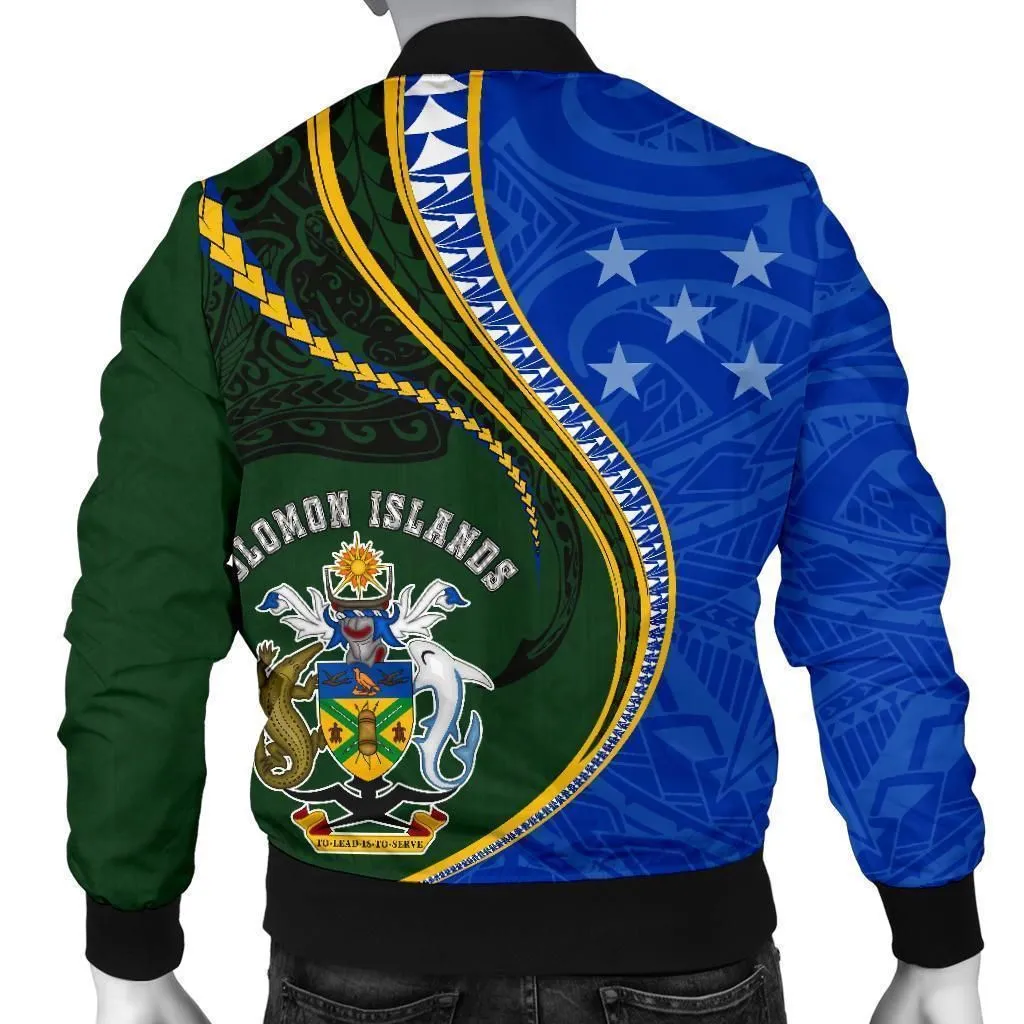 Solomon Islands Mens Bomber Jacket Kanaloa Tatau Gen SI