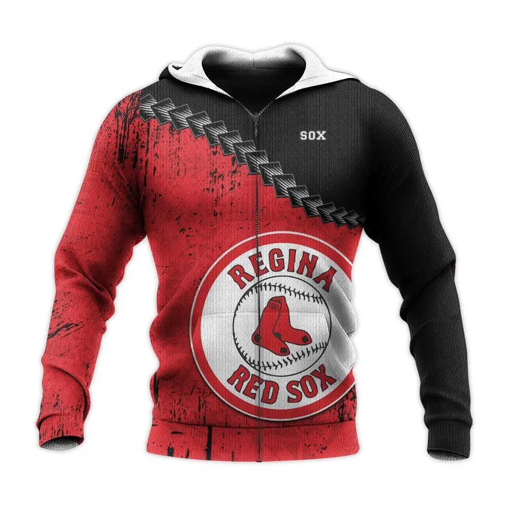 Regina Red Sox Hoodie Grunge Polynesian Tattoo - CA BASEBALL