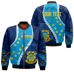 Personalised Tuvalu Bomber Jacket 44th Independence Anniversary LT7