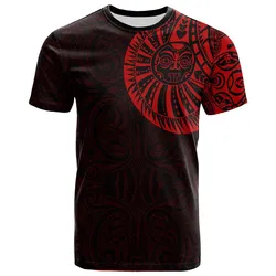 Polynesian Custom Personalised T-Shirt - Maori Warrior Tattoo Full Color