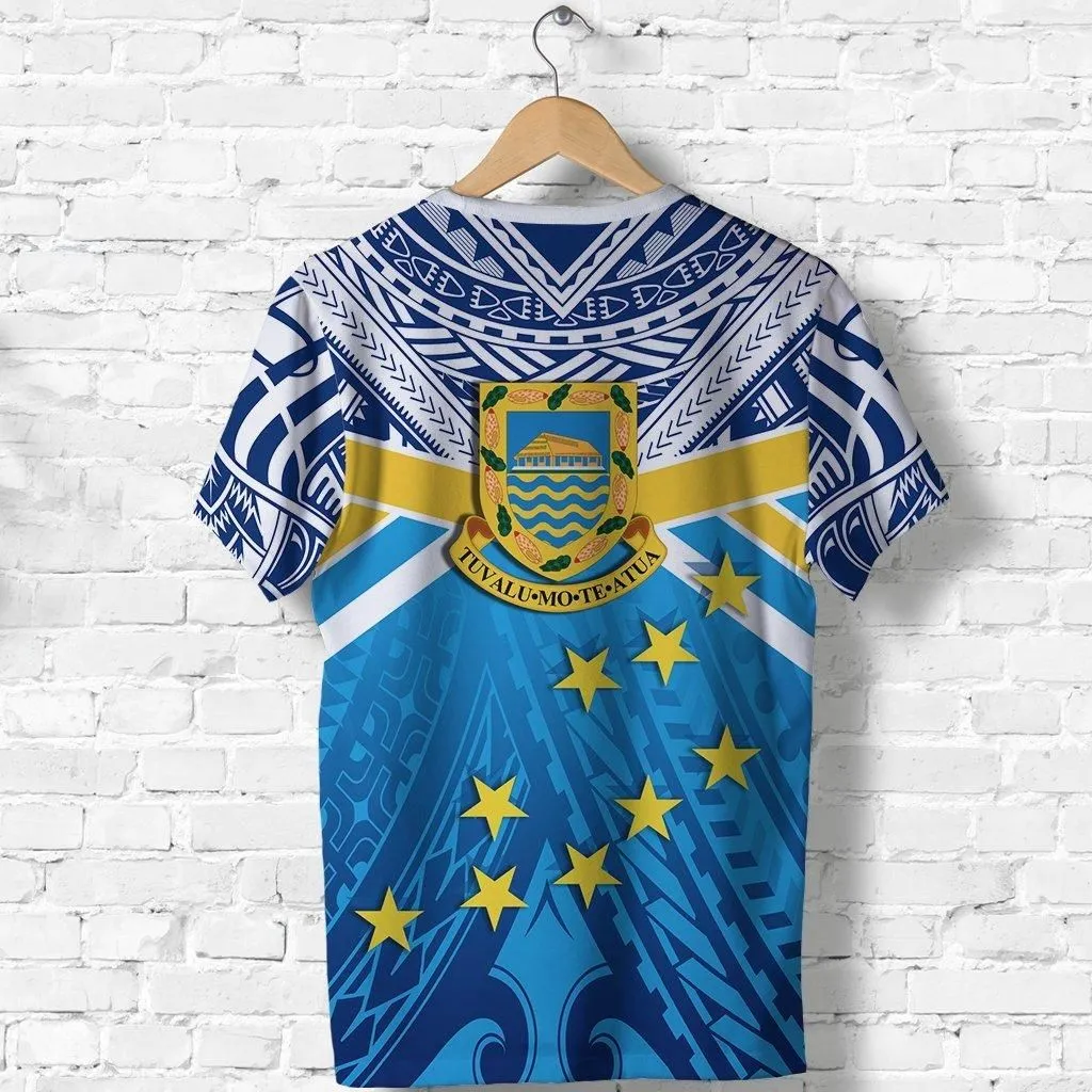 Tuvalu Rugby T shirt Polynesian Flag