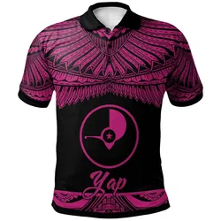 Yap Polynesian Polo Shirt - Poly Tattoo Pink Version