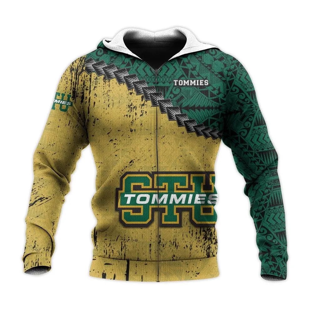 St. Thomas (Canada) Tommies Hoodie Grunge Polynesian Tattoo - CA CIS
