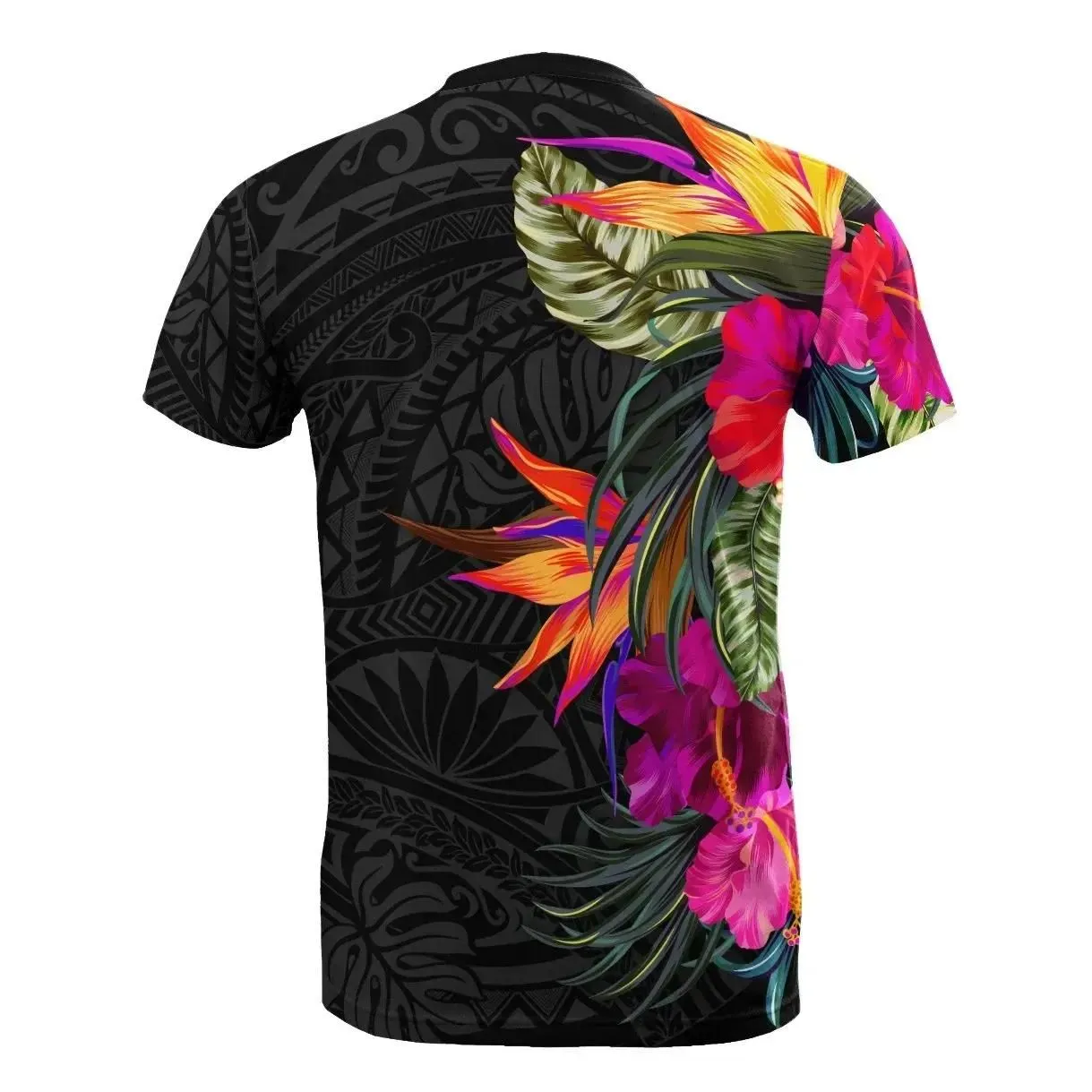 Polynesian Custom Personalised T-shirt - Hibiscus Pattern - BN39