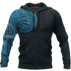 Tribal Hoodie, Polynesian Tattoo All Over Print Hoodie