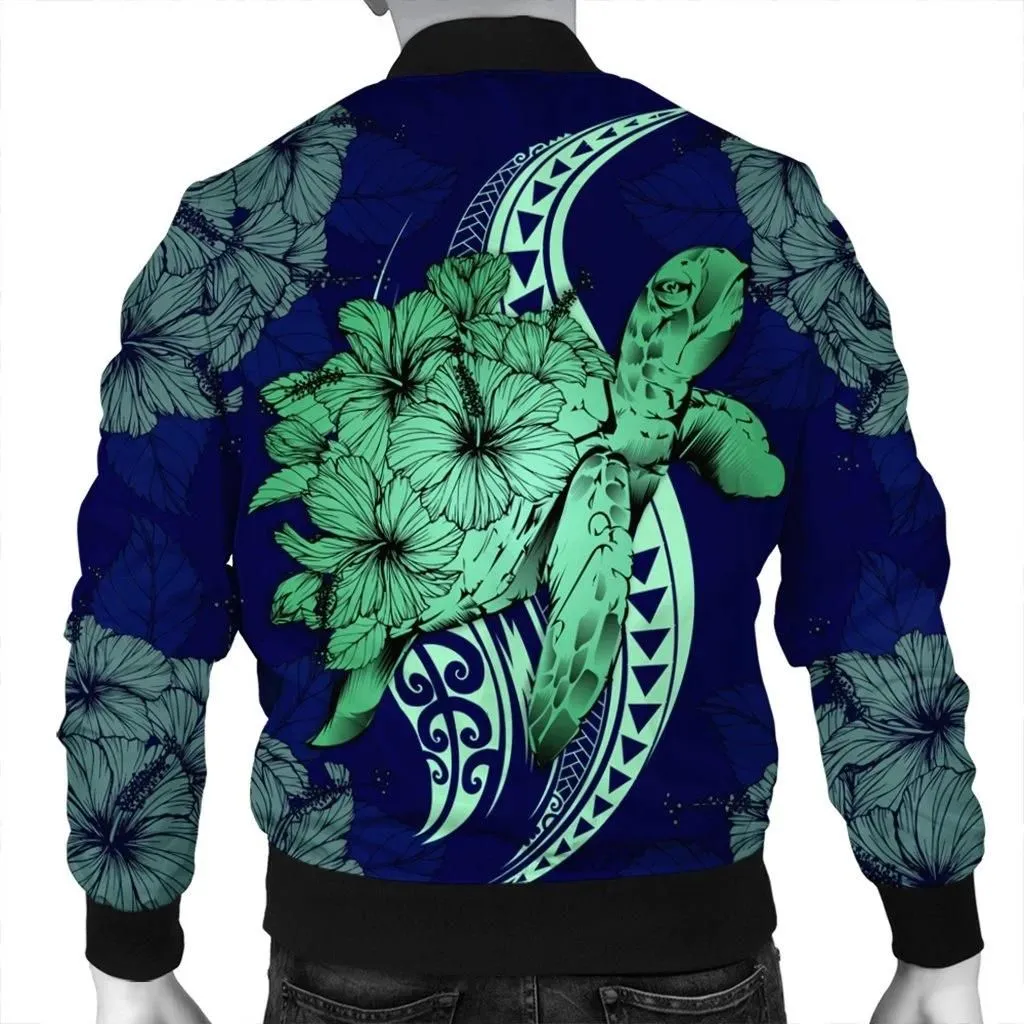 Alohawaii Jacket - Hawaii Polynesian Turtle Hibiscus Bomber Jacket1 - AH - J4R