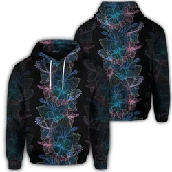Alohawaii Hoodie - Hawaiian Hibiscus Full Color Polynesian Hoodie - AH - J4R