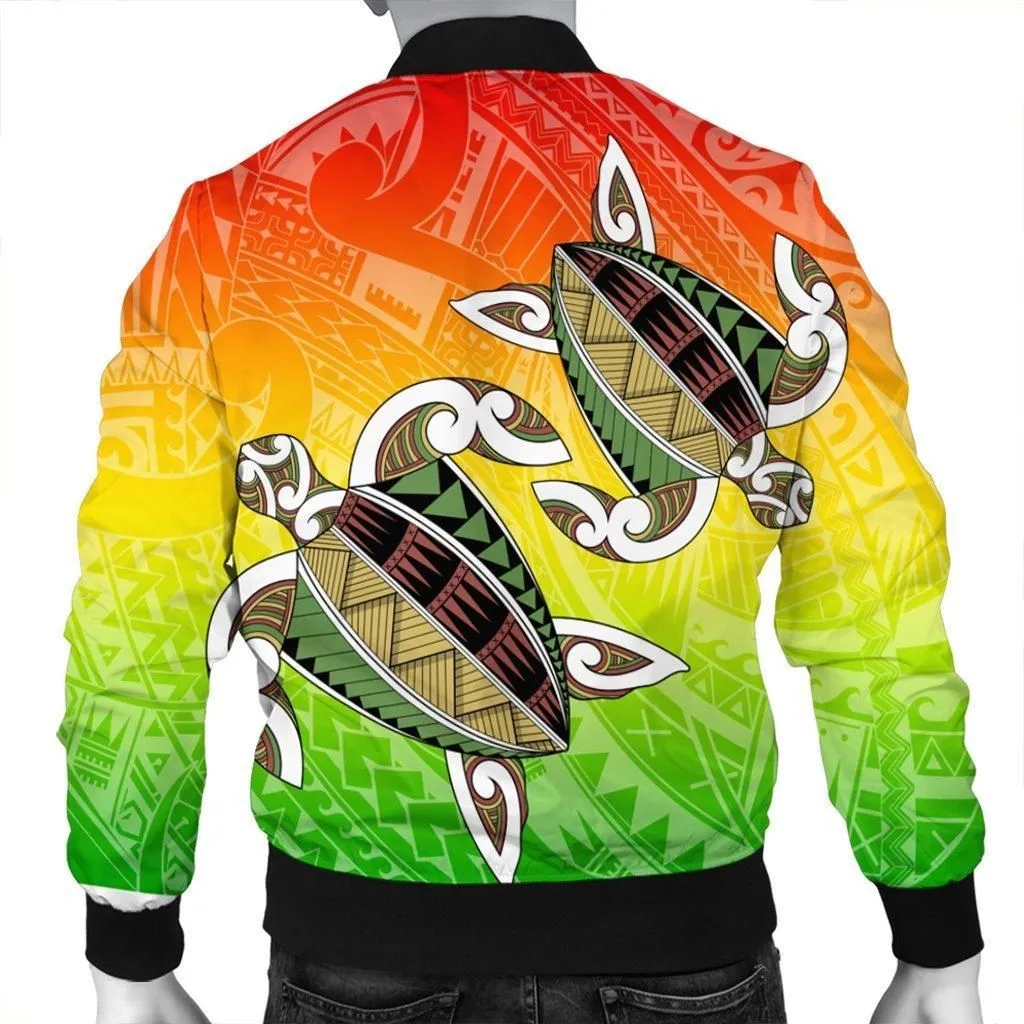 Hawaii Turtle Kanaka Maoli Bomber Jacket