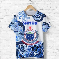 Samoa Manu T shirt Rugby Unique Style White LT8