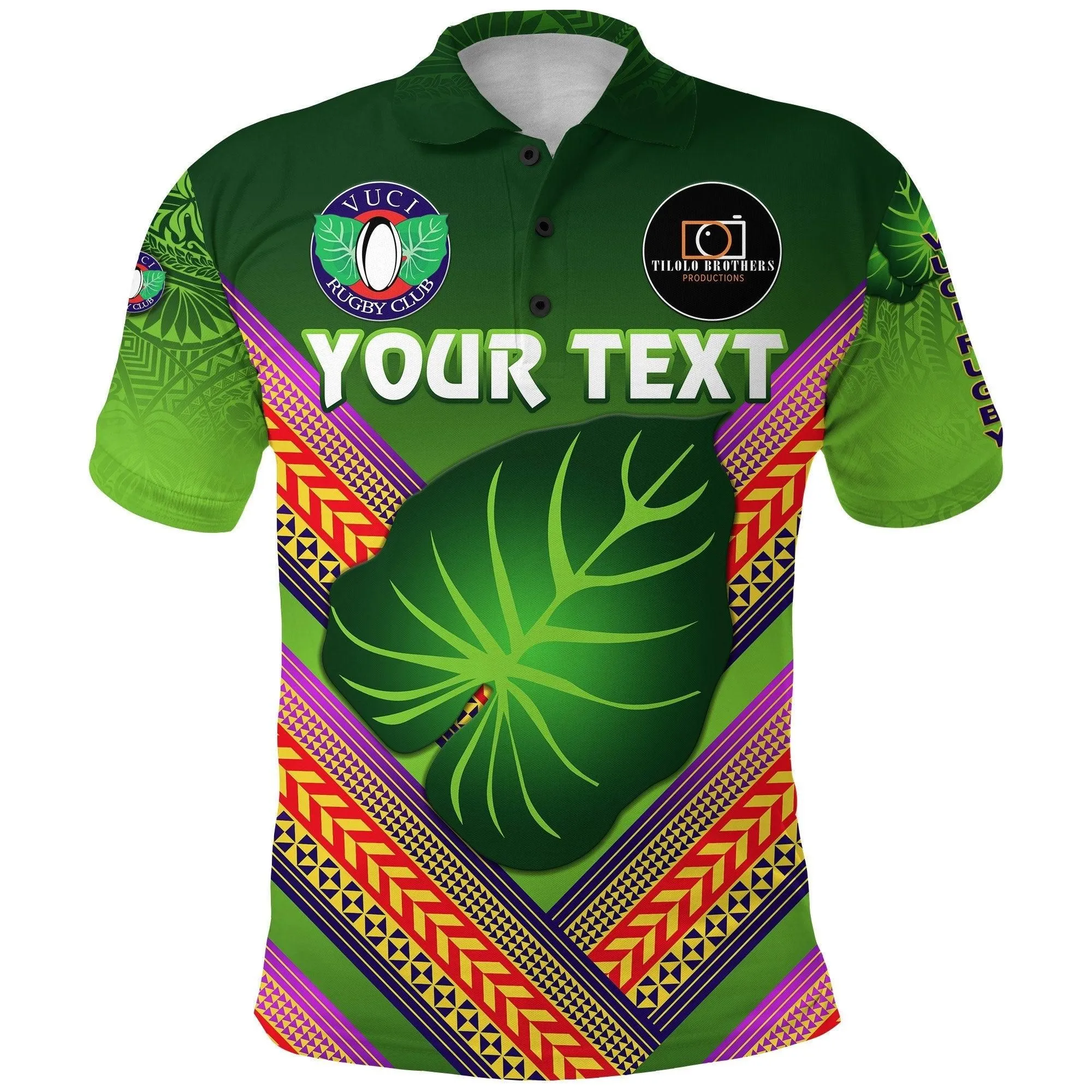 (Custom Personalised) Fiji Vuci Rugby Club Polo Shirt Creative Style - Green LT8